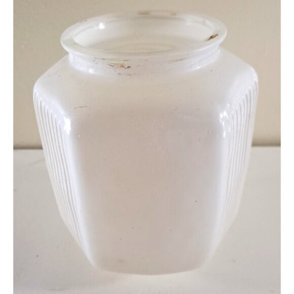 Vintage Art Deco Exterior Light Sconce Cover Porch Skycraper 3.25" Fitter - Picture 4 of 6